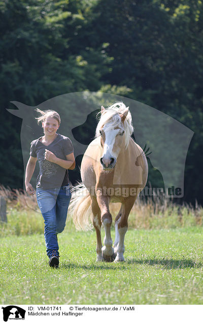 Mdchen und Haflinger / VM-01741