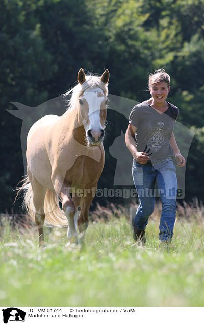 Mdchen und Haflinger / VM-01744