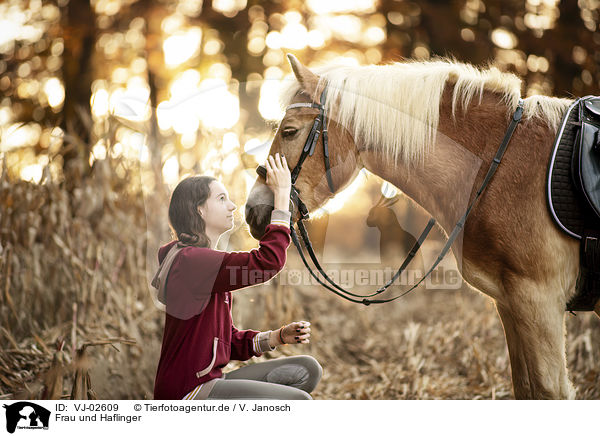 Frau und Haflinger / woman and Haflinger / VJ-02609