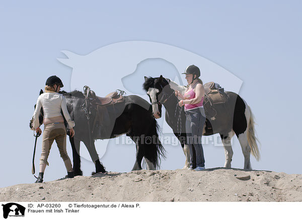 Frauen mit Irish Tinker / AP-03260