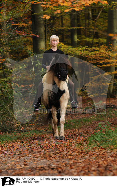 Frau mit Islnder / woman with Icelandic horse / AP-10492