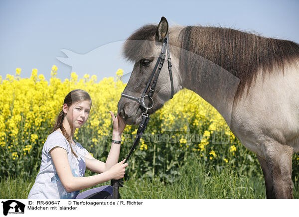 Mdchen mit Islnder / girl with Icelandic Horse / RR-60647