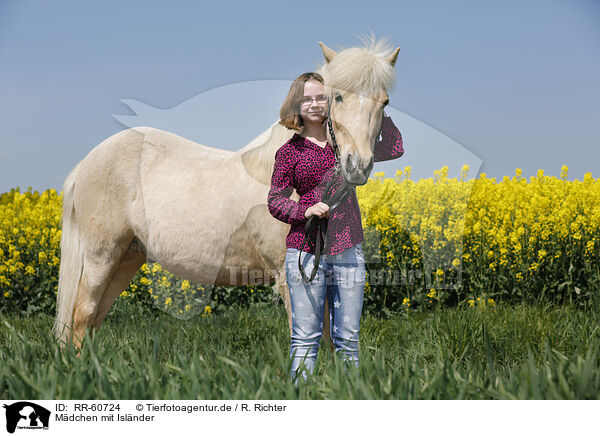 Mdchen mit Islnder / girl with Icelandic Horse / RR-60724