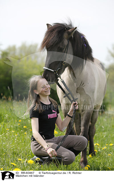 Mdchen mit Islnder / girl with Icelandic Horse / RR-60867