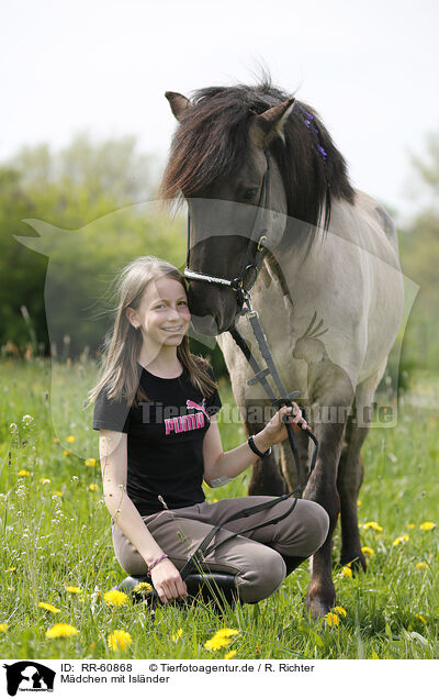 Mdchen mit Islnder / girl with Icelandic Horse / RR-60868