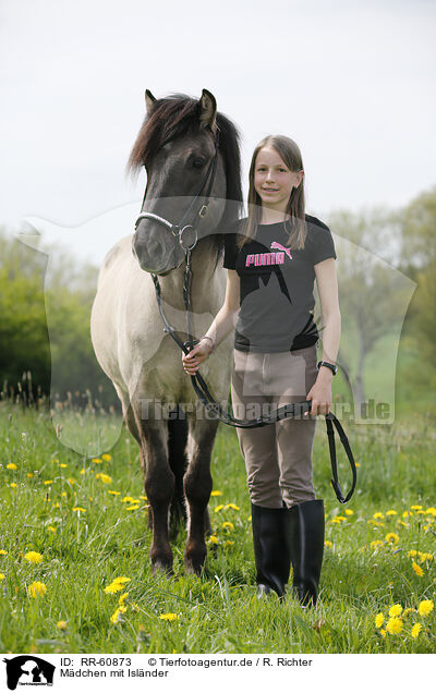 Mdchen mit Islnder / girl with Icelandic Horse / RR-60873