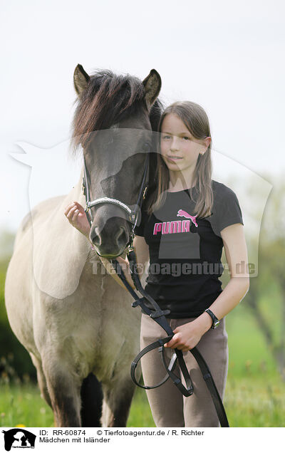 Mdchen mit Islnder / girl with Icelandic Horse / RR-60874