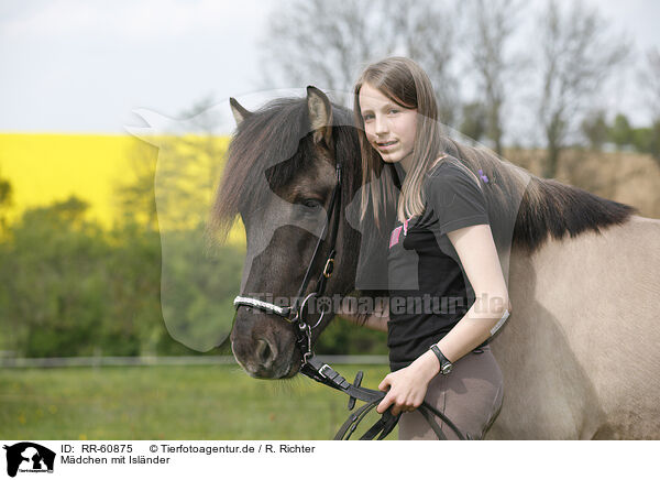 Mdchen mit Islnder / girl with Icelandic Horse / RR-60875