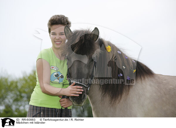 Mdchen mit Islnder / girl with Icelandic Horse / RR-60883