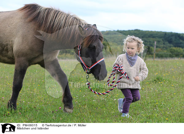 Mdchen und Islnder / girl and Icelandic horse / PM-06015