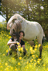 Frau und Islnder