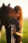 Frau und Islnder