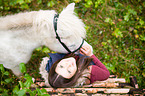Frau und Islnder