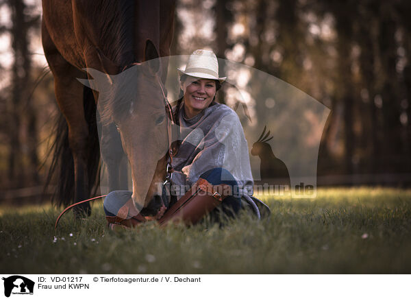 Frau und KWPN / woman and Dutch Warmblood / VD-01217