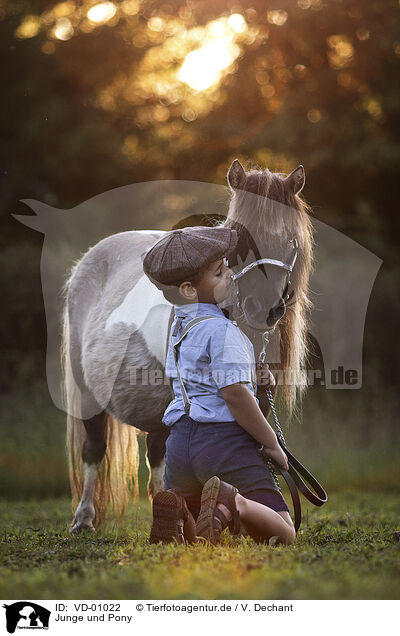 Junge und Pony / VD-01022
