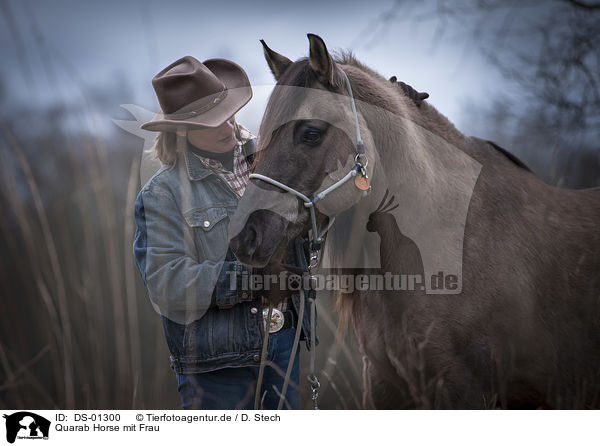 Quarab Horse mit Frau / DS-01300