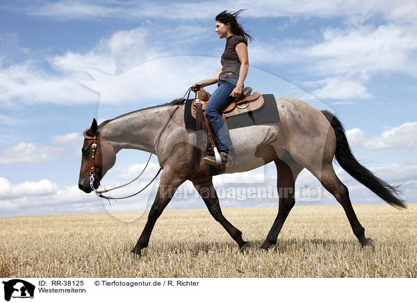 Westernreiterin / western riding horsewoman / RR-38125