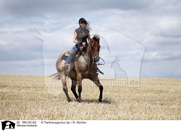 Westernreiterin / western riding horsewoman / RR-38182