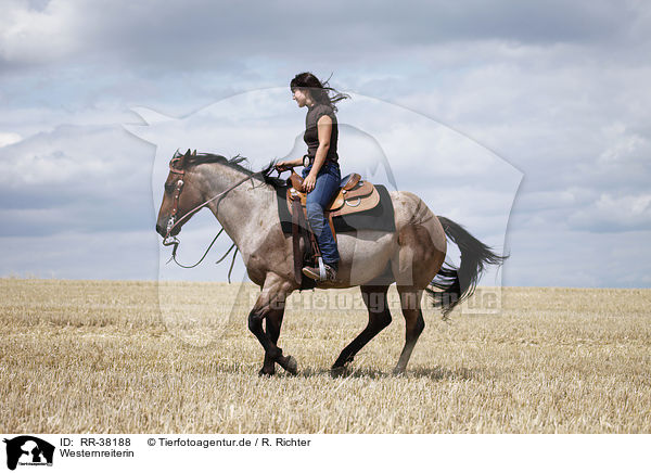 Westernreiterin / western riding horsewoman / RR-38188