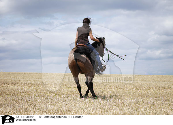 Westernreiterin / western riding horsewoman / RR-38191
