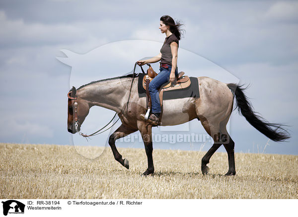 Westernreiterin / western riding horsewoman / RR-38194