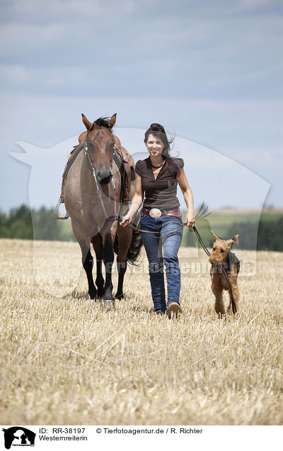 Westernreiterin / western riding horsewoman / RR-38197