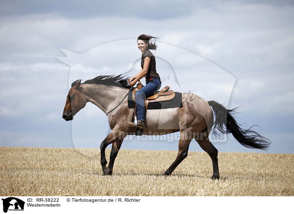 Westernreiterin / western riding horsewoman / RR-38222