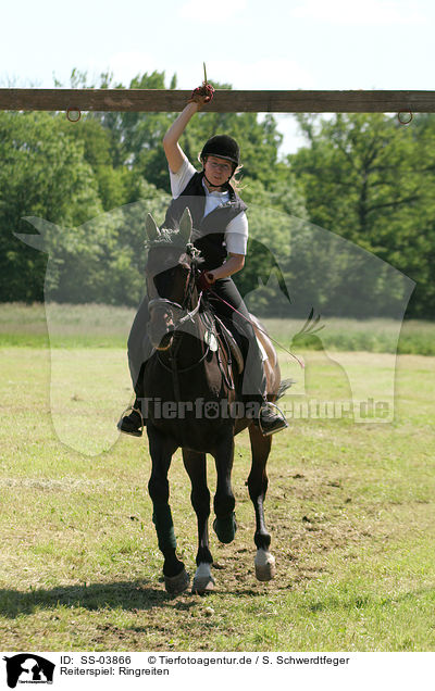 Reiterspiel: Ringreiten / german leisure rider play Ringreiten / SS-03866