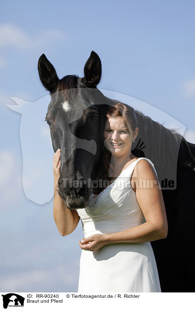 Braut und Pferd / bride and horse / RR-90240