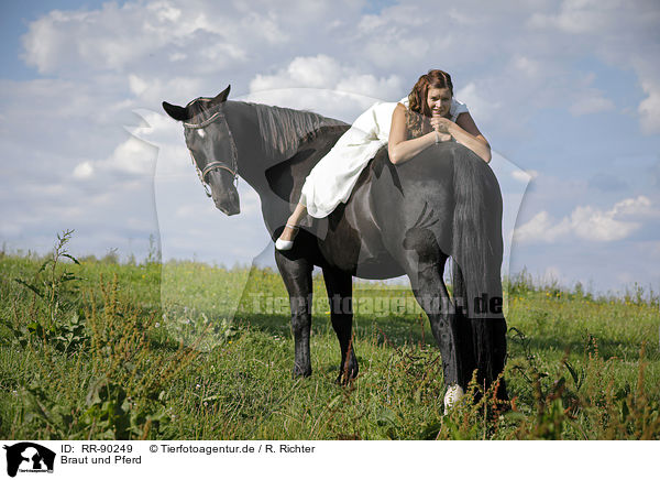Braut und Pferd / bride and horse / RR-90249