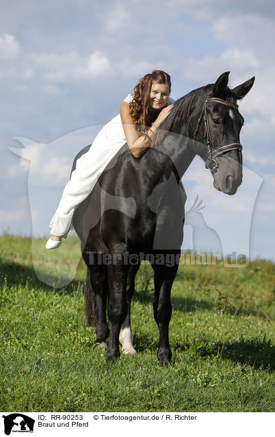 Braut und Pferd / bride and horse / RR-90253