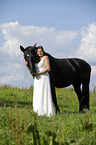 Braut und Pferd