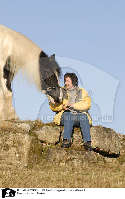 Frau mit Irish Tinker / woman with Irish Tinker / AP-02336