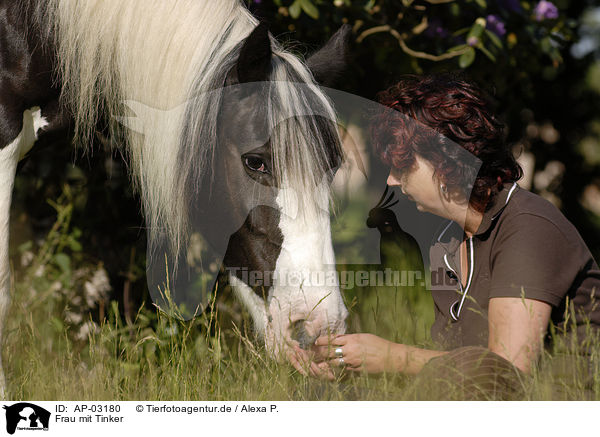 Frau mit Tinker / woman with Irish Tinker / AP-03180
