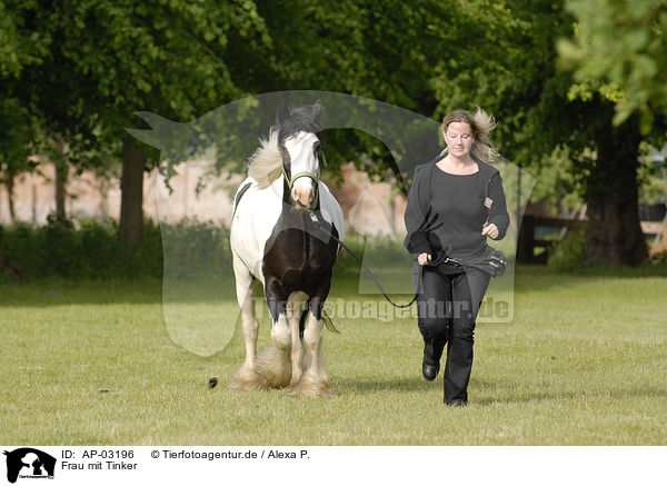 Frau mit Tinker / woman with Irish Tinker / AP-03196