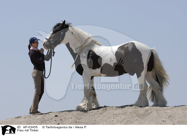 Frau mit Tinker / woman with Irish Tinker / AP-03455