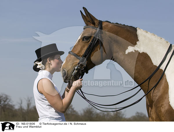 Frau und Warmblut / woman and warmblood / NS-01806