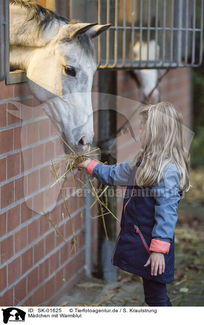 Mdchen mit Warmblut / SK-01625