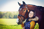 Frau und Warmblut