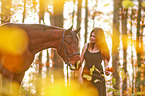 Frau und Warmblut