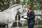 Warmblut bei der Bodenarbeit