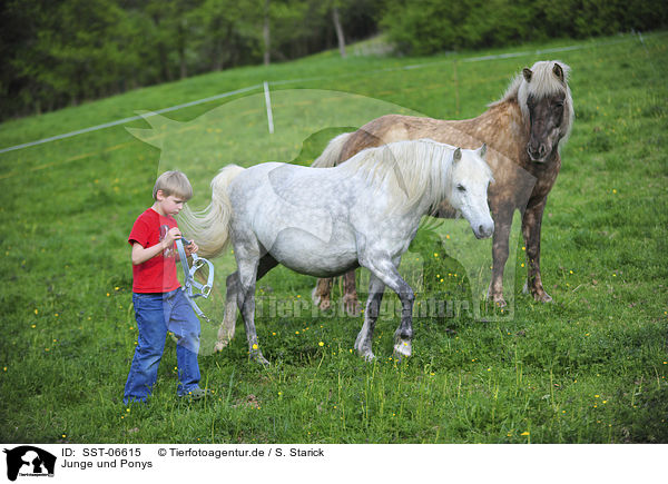 Junge und Ponys / SST-06615