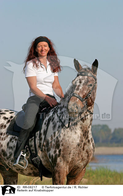 Reiterin auf Knabstrupper / Leisure rider / RR-08217