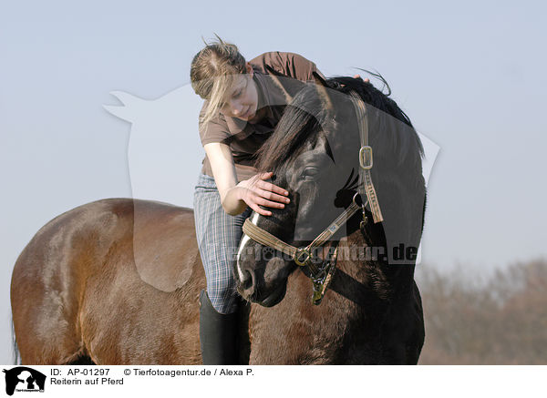 Reiterin auf Pferd / riding girl / AP-01297