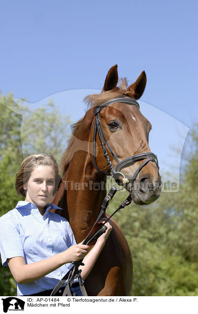 Mdchen mit Pferd / girl with horse / AP-01484