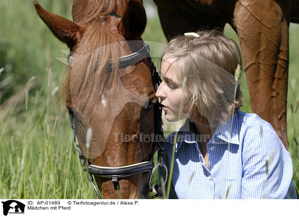 Mdchen mit Pferd / AP-01489