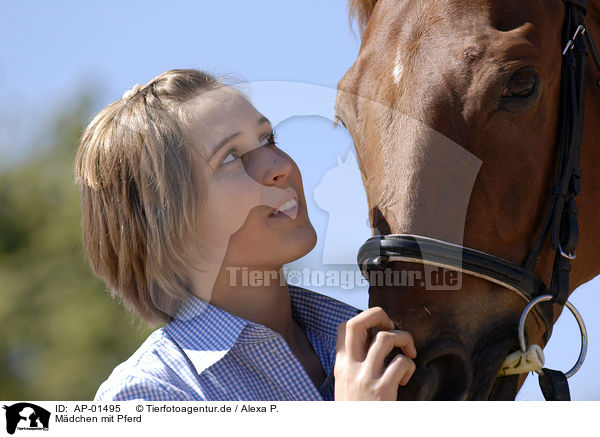 Mdchen mit Pferd / AP-01495