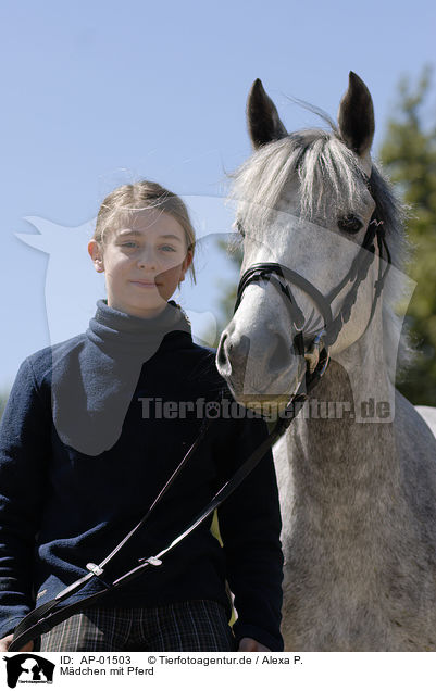 Mdchen mit Pferd / AP-01503