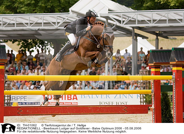 REDAKTIONELL - Beerbaum Ludger auf Goldfever - Balve Optimum 2006 - 05.08.2006 / TH-01062