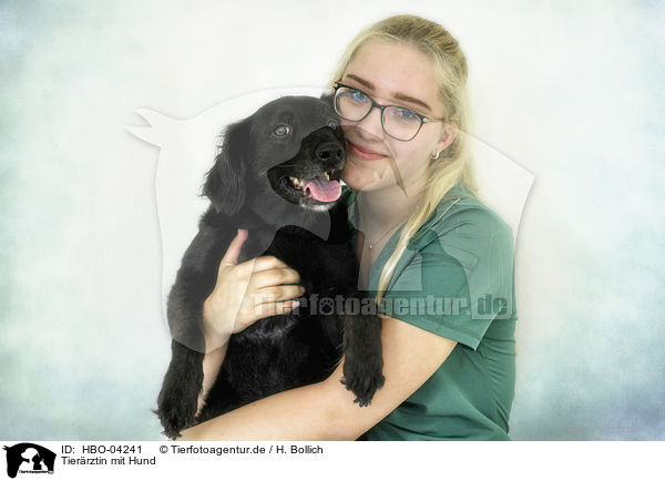 Tierrztin mit Hund / HBO-04241